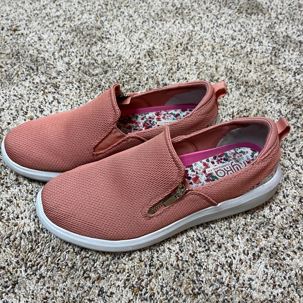 Ryka Knit Slip-On Lightweight Sneaker Pink/Coral Athleisure Women’s Size 10M